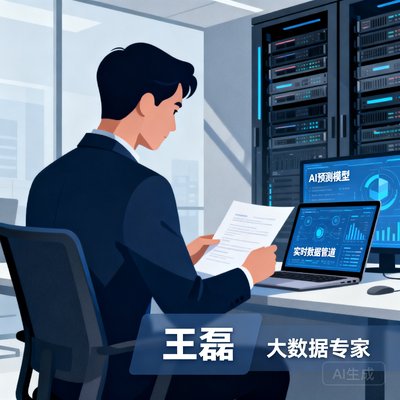 数据总监王磊，大数据专家，负责AI预测模型与实时数据管道